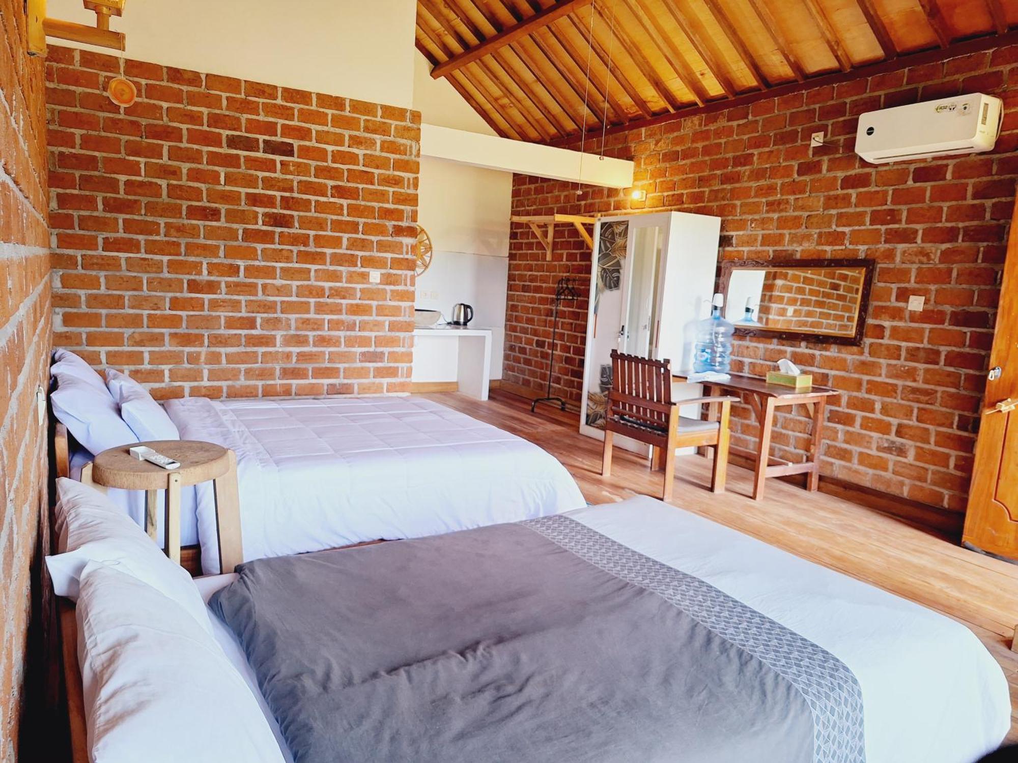 Bunga Maliq Bungalow Lombok Tetebatu Rum bild